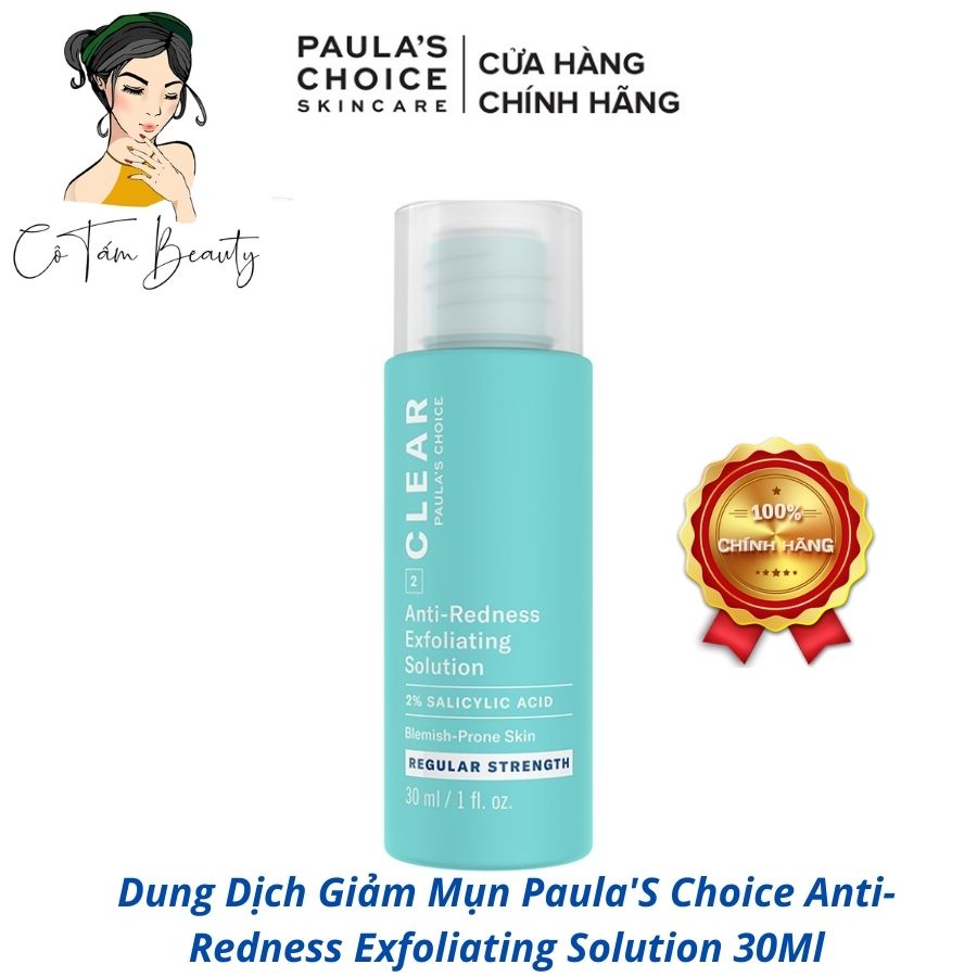 [HCM]Dung Dịch Giảm Mụn PaulaS Choice Anti-Redness Exfoliating Solution 30Ml
