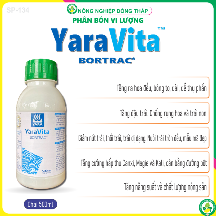 Phân bón vi lượng YaraVita BORTRAC (chai 500ml)
