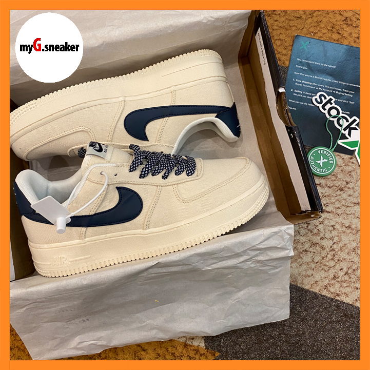 [MyGsneaker] Giày AF1 logo navy bản tiêu chuẩn