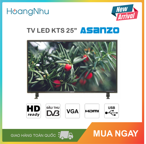 Bảng giá Tivi LED Asanzo 25 inch kỹ thuật số MODEL 25S200T2 (HD, KTS mặt đất, màu đen)