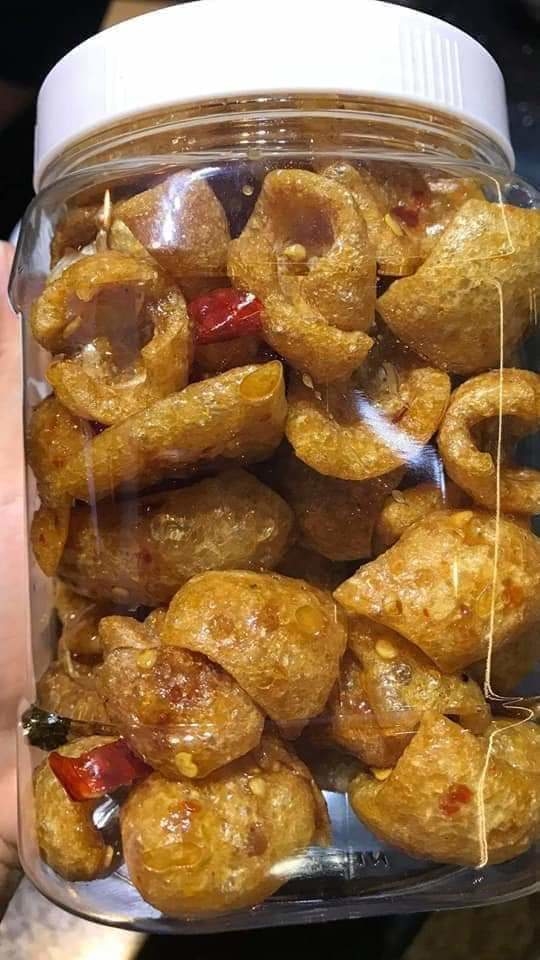 100gram Da heo cháy tỏi loại ngon