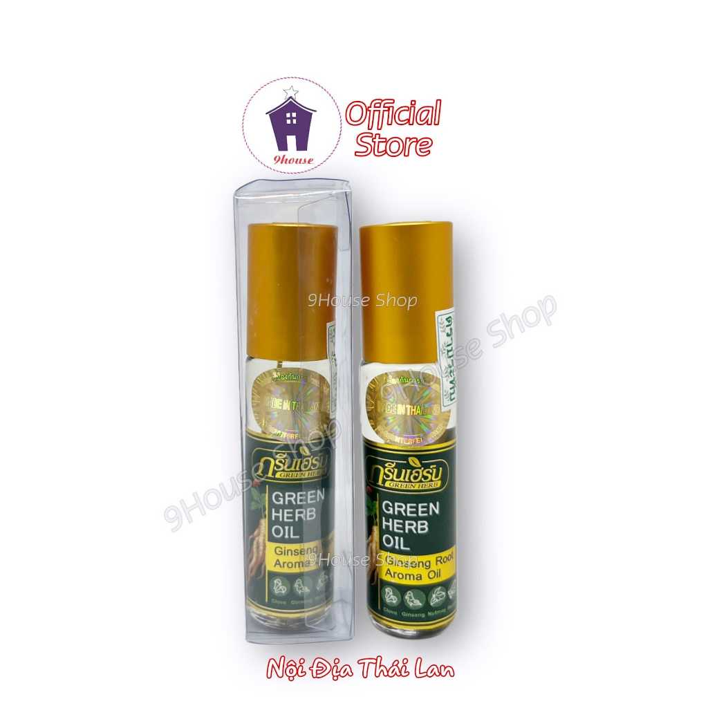 01 Dầu Nhân Sâm Green Herb Oil 8ml (Tem Nội Địa Thái)