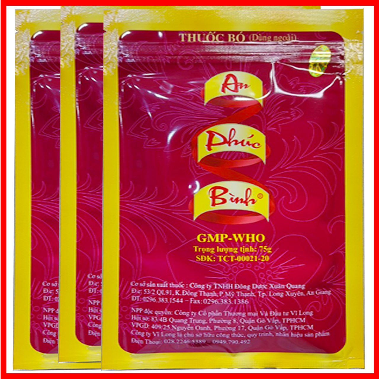 bột thảo dược An Phúc Bình 72g