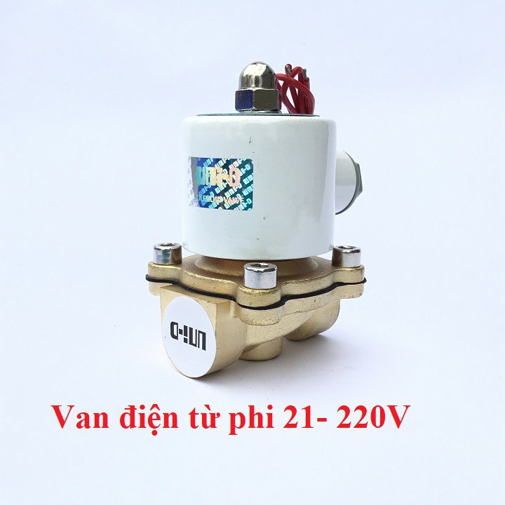 Van Điện Từ Thường Đóng Ren 21Mm 24V