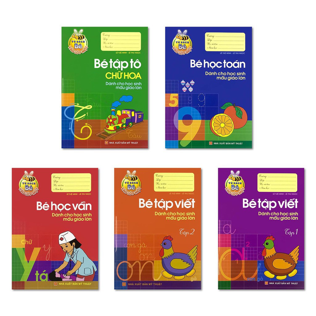 Sách: Combo Chuẩn Bị Cho bé Vào Lớp 1 (Túi 5 Cuốn)