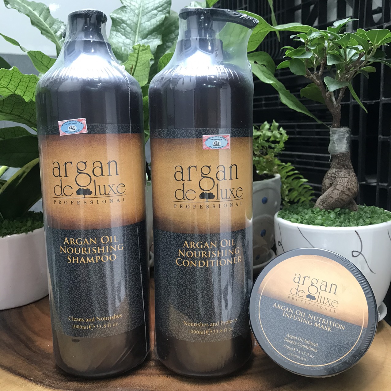 Dầu gội phục hồi tóc hư tổn Argan Deluxe Shampoo 1000ml