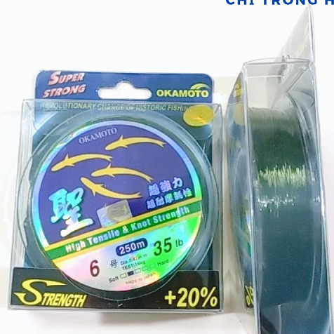 Cước câu cá OKMOTO 4 con cá dài 250m đủ số từ 1-10