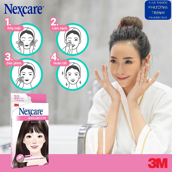 Miếng Dán Mụn Nexcare 3M Tháo Dễ Dàng 32 Miếng