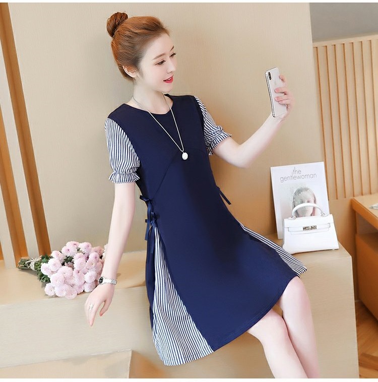 Đầm suông đính nơ thời trang
