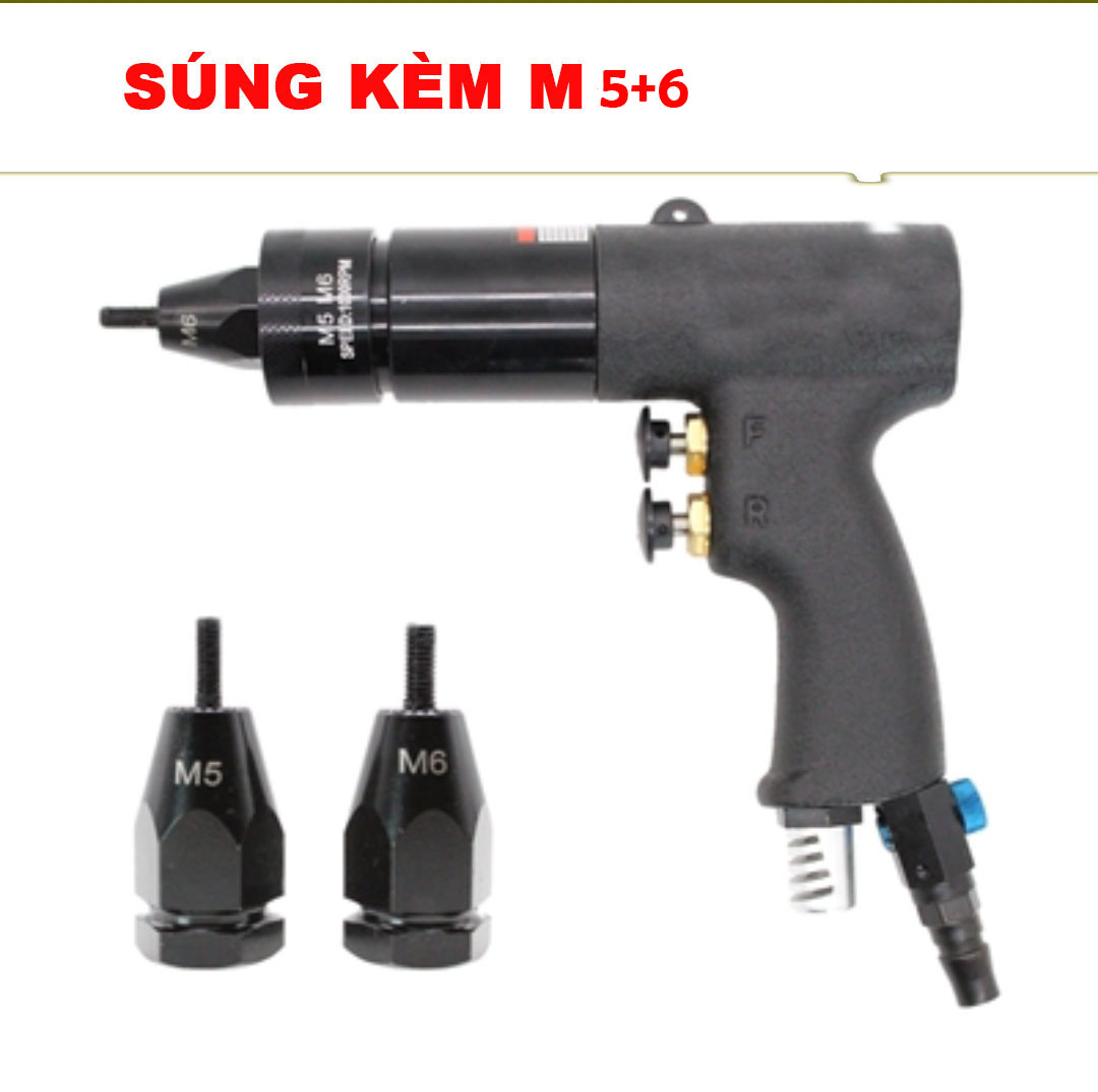 Máy  rút đai ốc,ốc tán,ecu bằng hơi