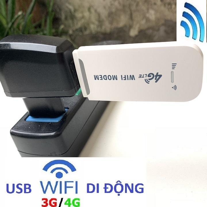( TẶNG SIM DATA ) Usb Phát Wifi 4G DongLe - Tốc Độ 150Mbp Vượt Trội - Sóng Khỏe Kết Nối Nhiều Thiết Bị Cùng Lúc - Mua Về Lắp Sim Dùng Ngay