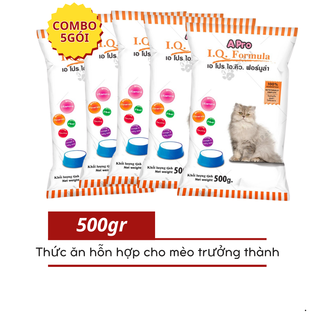 Hạt cho mèo apro iq formula 500g -