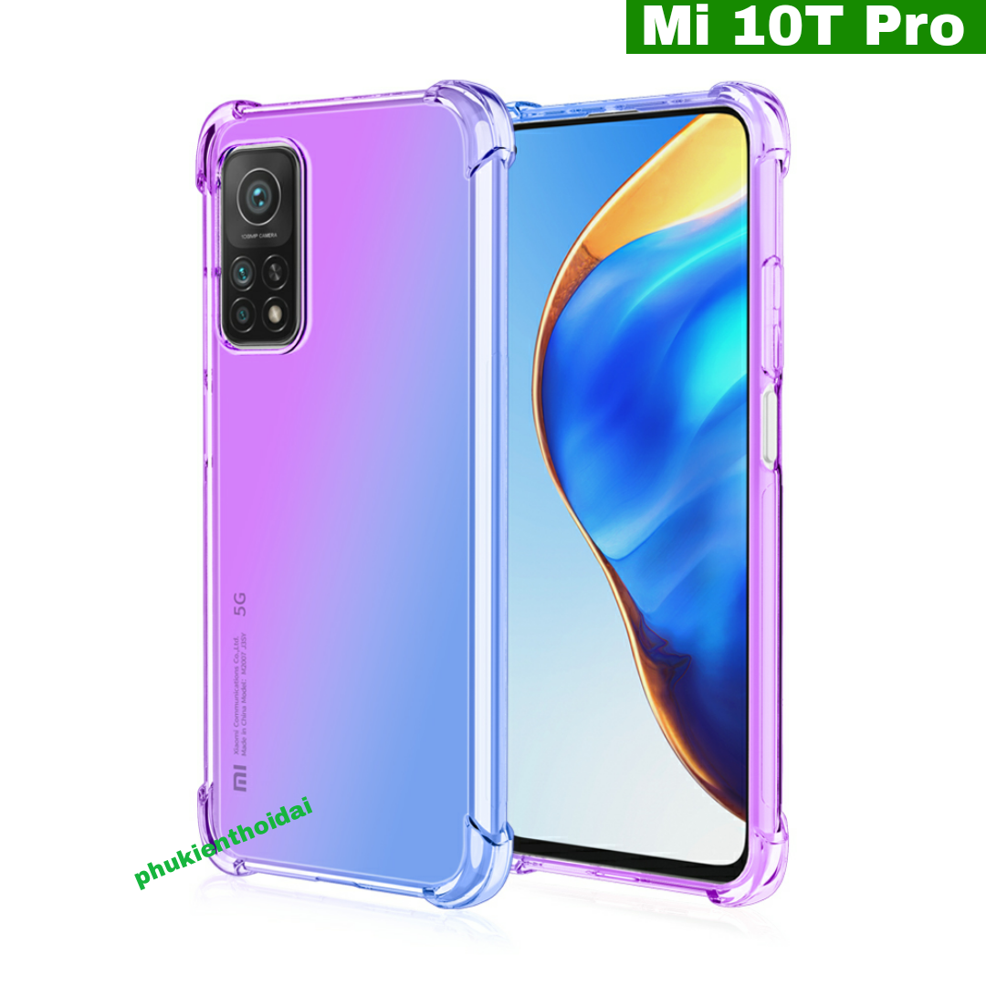 Ốp lưng Xiaomi Mi 10T Pro / Mi 10T dẻo TPU đa sắc lồi 4 góc cao cấp lâu ố vàng