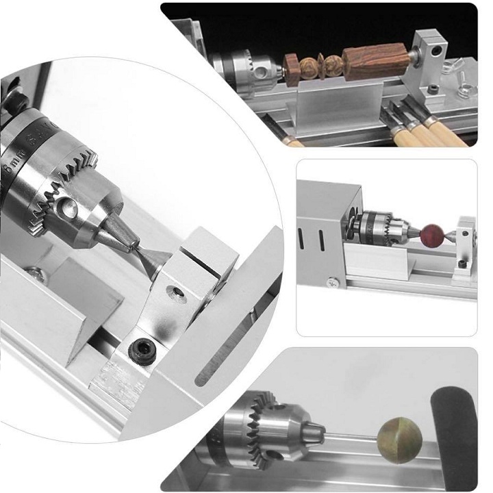 Máy đánh bóng mini để bàn- máy tiện gỗ