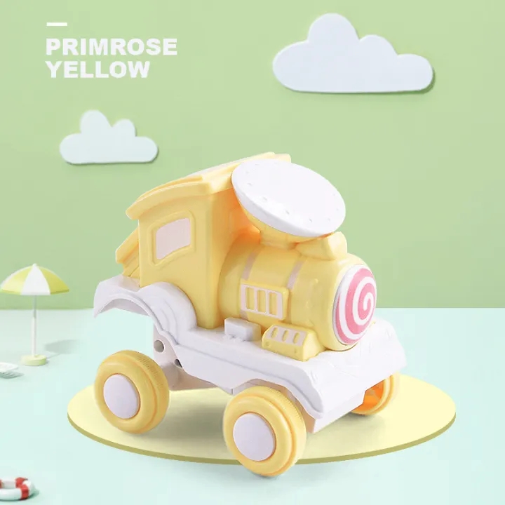 Train Shape Toy Trolley Model Xe đẩy đồ chơi trẻ em, Train Roll Train Head Toy