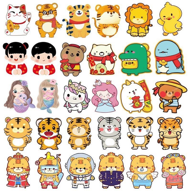 [Hoàn Tiền 10%]Combo 50 bao lì xì chipi hoạt hình tết lì xì chibi 2023 mẫu mới đẹp dễ thương