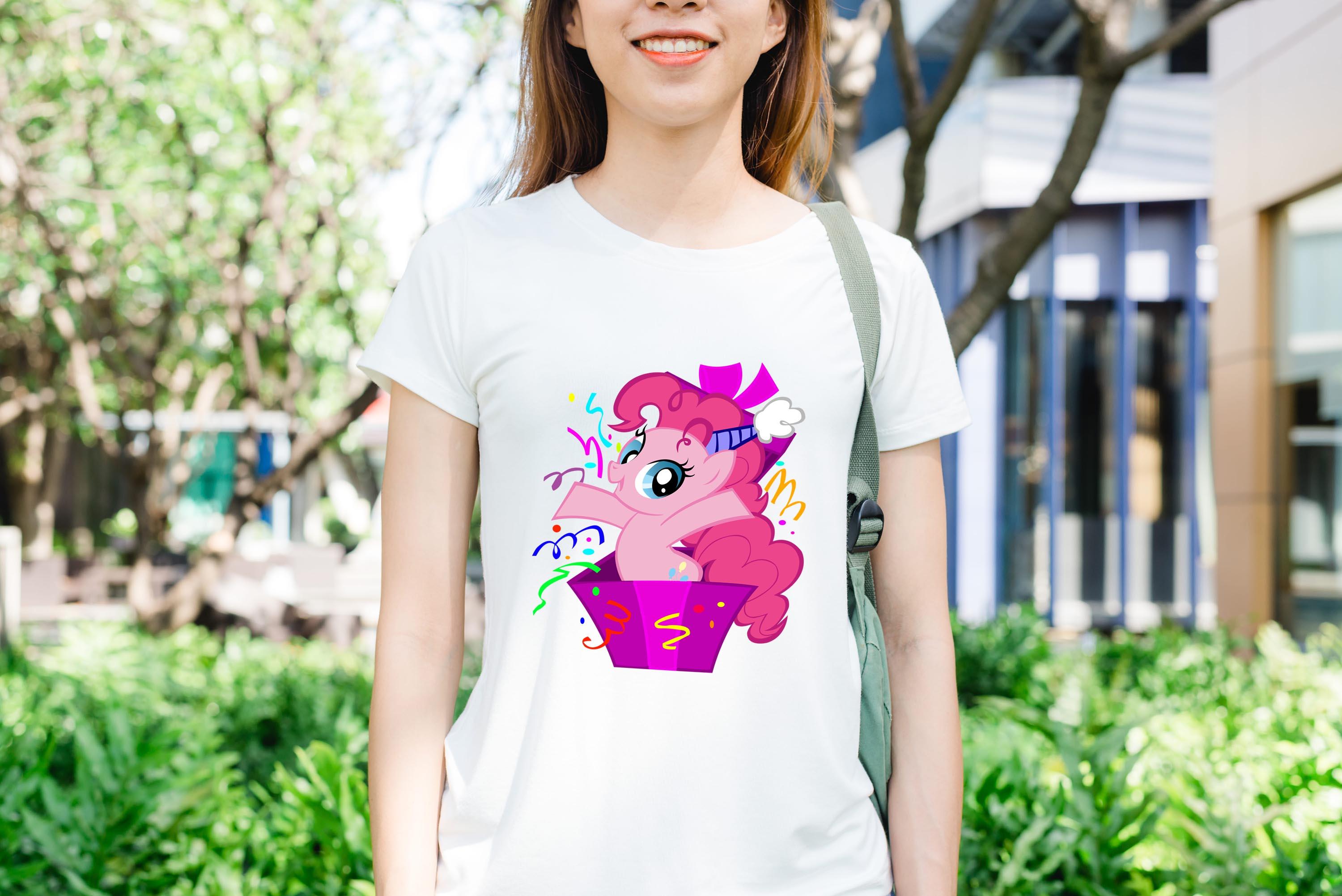 [HCM]Áo thun in hình pony hồng vui nhộn