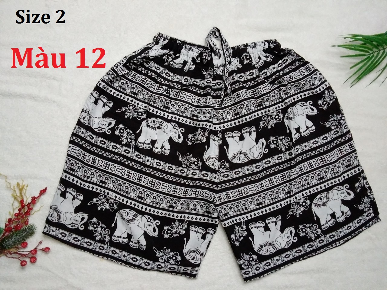 Quần đùi [51- 63 kg], quần đùi lanh vải mát, size 2
