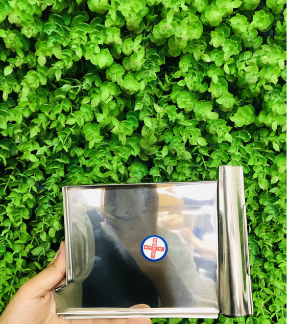 Khay đếm thuốc inox cỡ nhỏ dùng trong y tế cắt thuốc chia liều