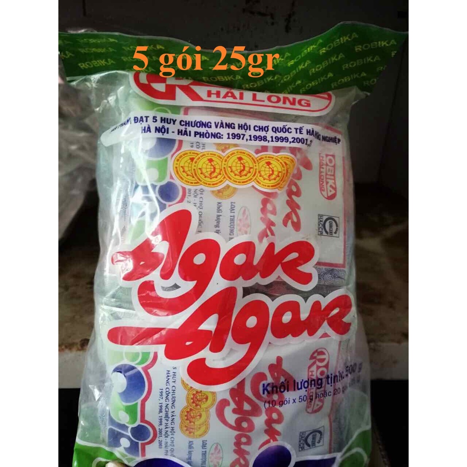 Rau câu bột Agar Hải Long bọc 500gram