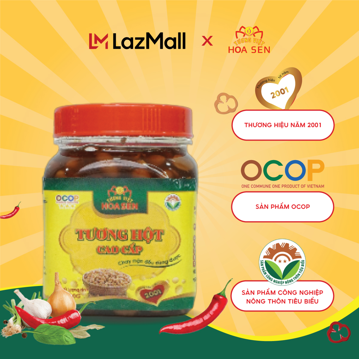 Tương Hột cao cấp 200g (vỉ 6 hộp)