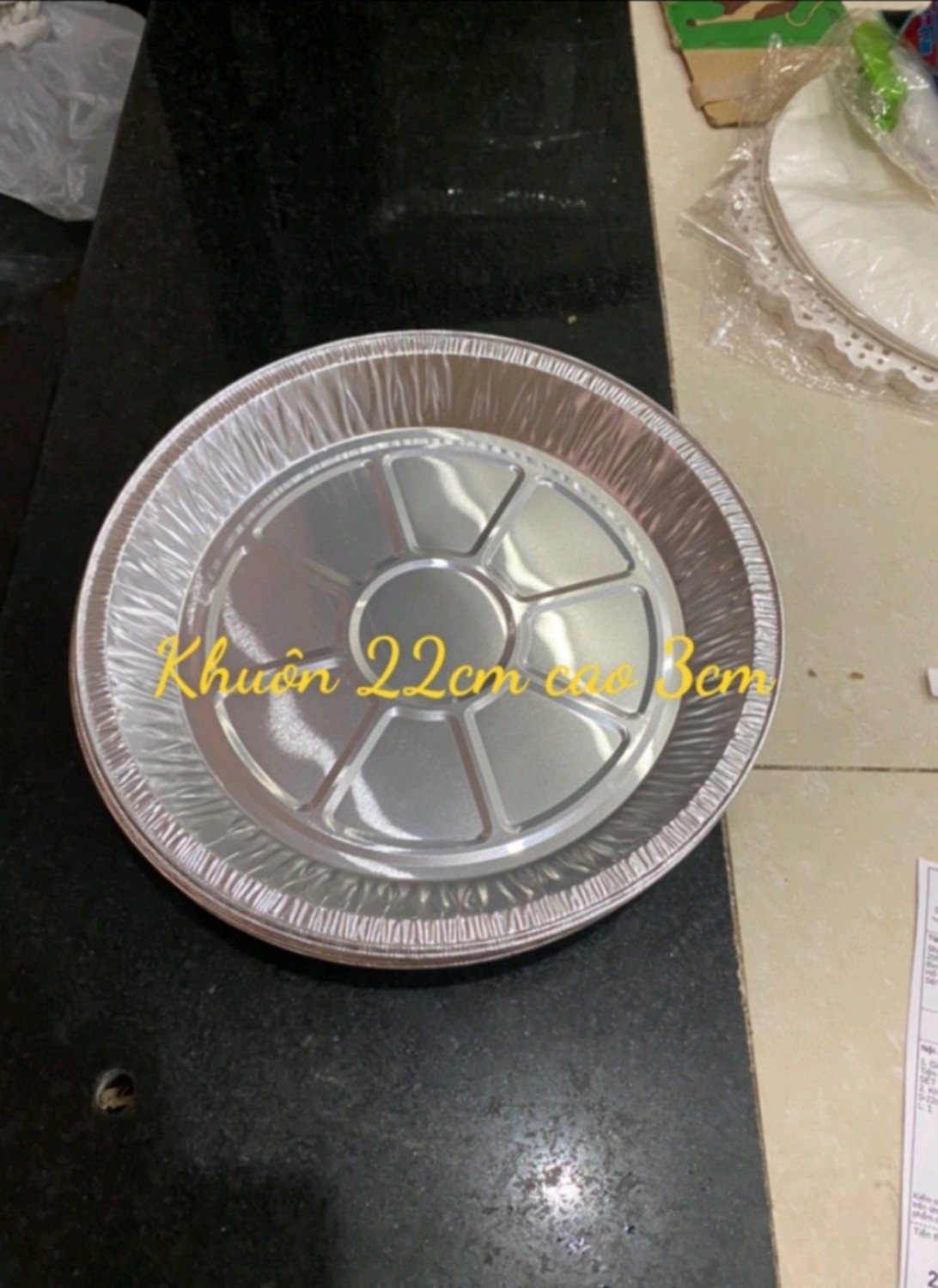 Set 20 khay giấy bạc lót nồi chiên không dầu, đĩa nhôm, đĩa giấy bạcn