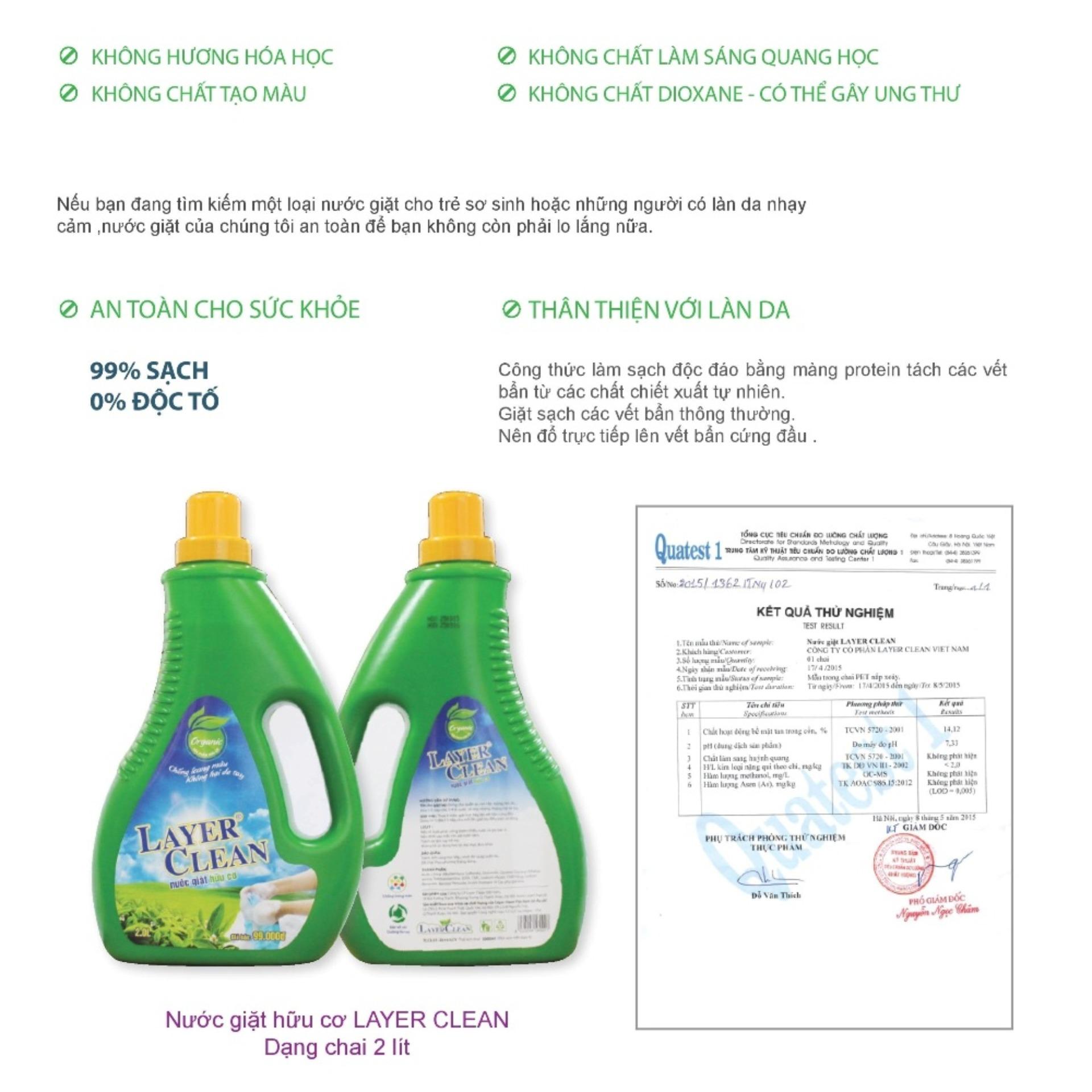 [HCM]Nước giặt hữu cơ Layer Clean 300ml