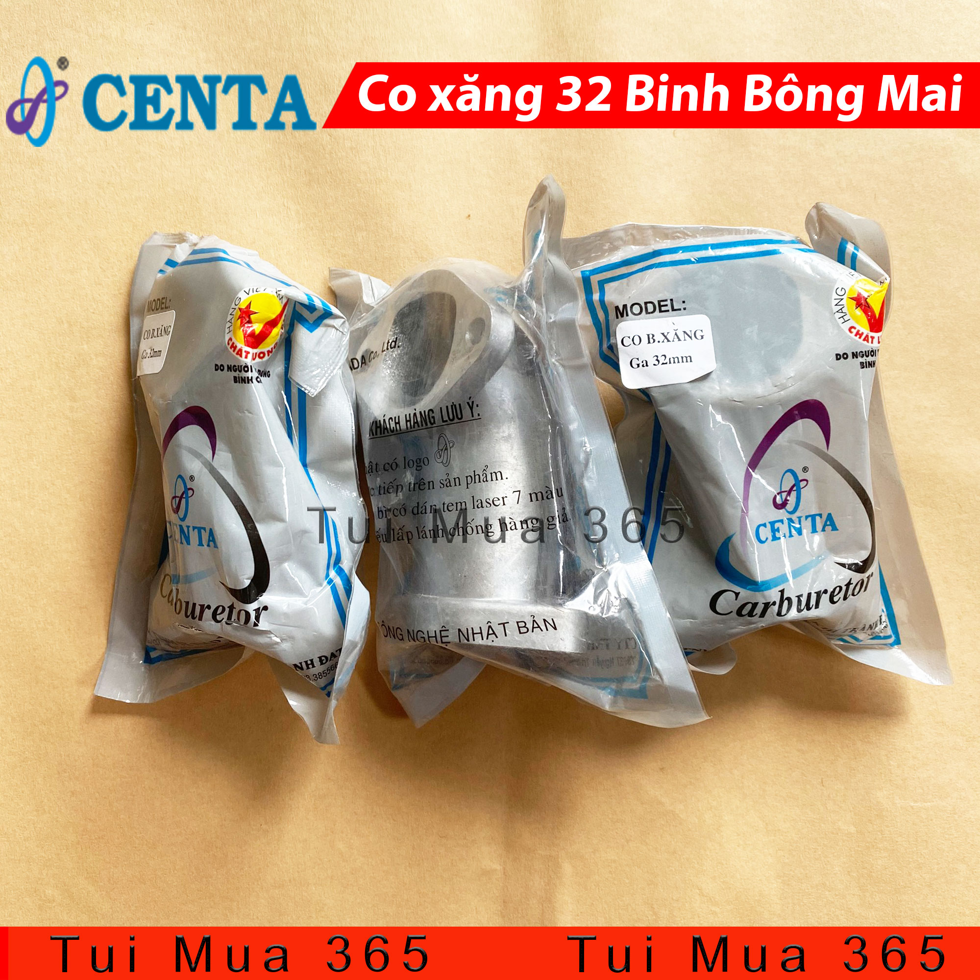 [HCM]Co xăng cổ 32mm cho bình bông mai Centa
