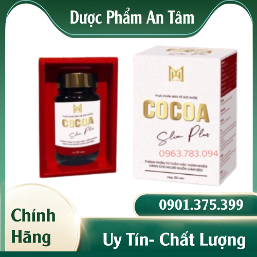 [Chính Hãng] Cocoa Slim Plus Giảm Cân Siêu Mạnh Dạng Lọ