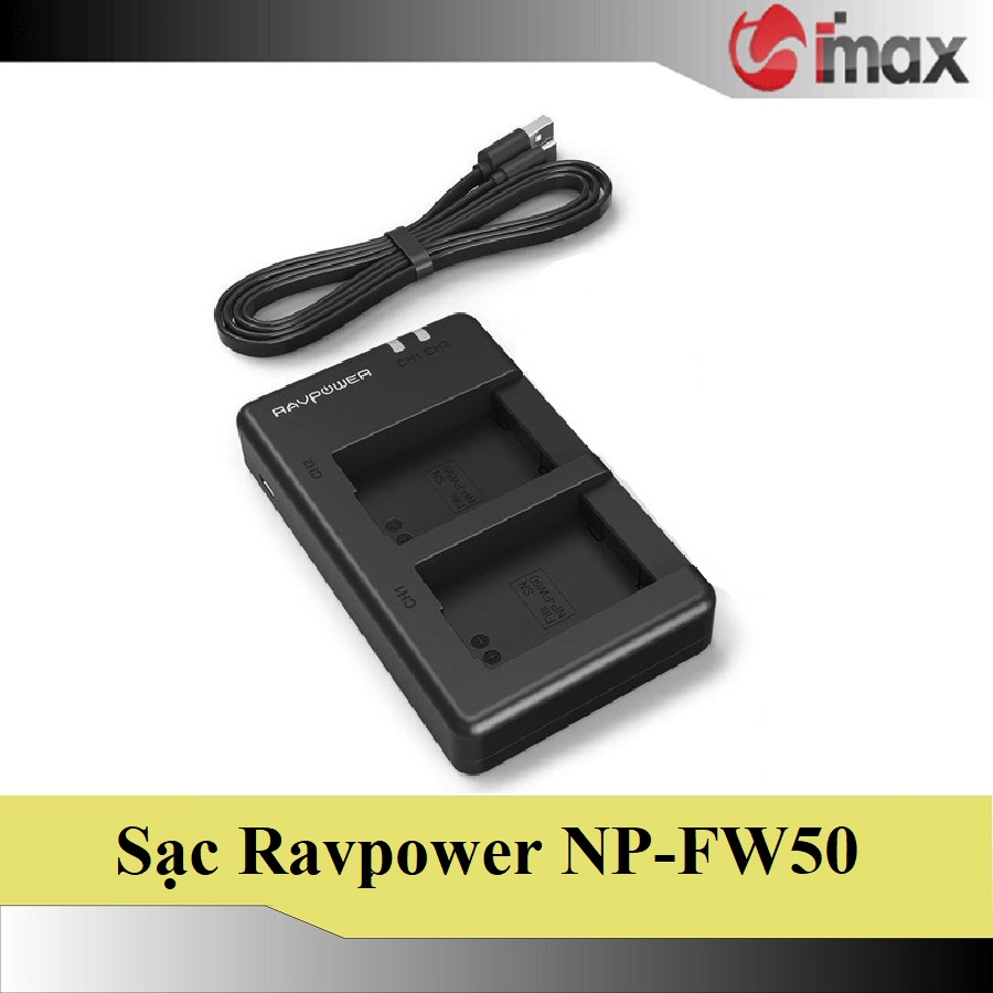 Sạc máy ảnh ravpower np-fw50