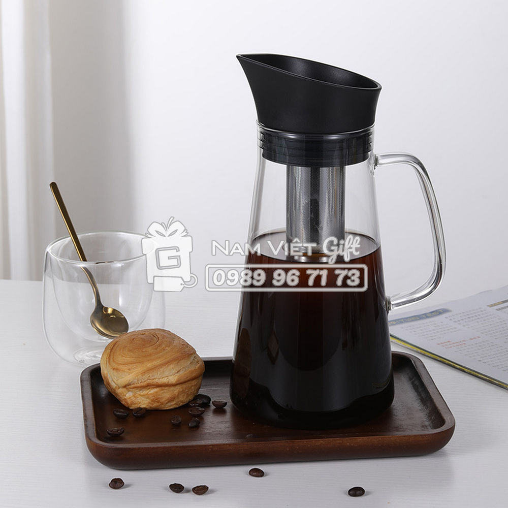 Bình pha cà phê cold brew thủy tinh 1200ml