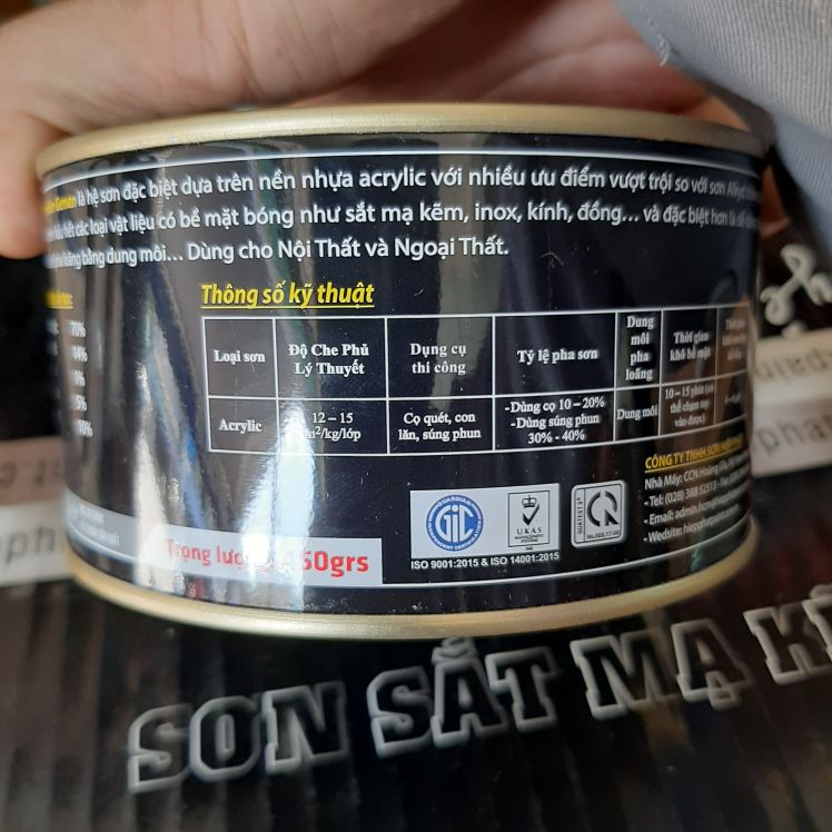 [HCM]Sơn Cho Sắt Mạ Kẽm Geman loại 09kg  ( màu xám đậm và xám Xingfa)