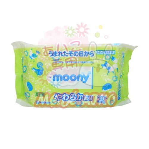 [HCM]KHĂN ƯỚT MOONY 80 TỜ NỘI ĐỊA NHẬT