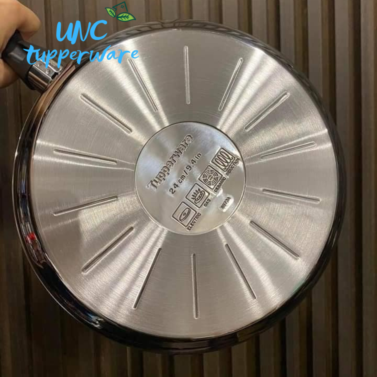 Chảo Tupperware Universal Cookware 24cm (nắp kính)
