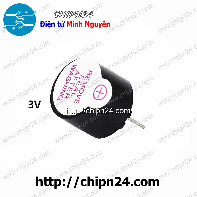 [2 cái] (kg1) còi bip 12095 (còi chip 12095 3v/5v/12v 12x9.5mm) - [chọn loại]