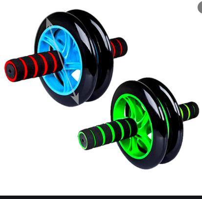 Con lăn tập bụng AB Wheel 2 bánh kèm thảm.