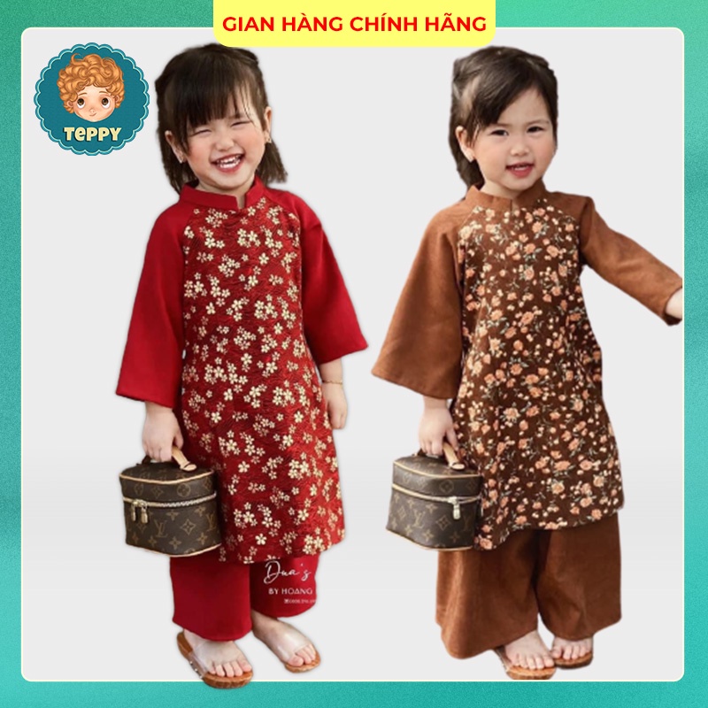 Áo dài cách tân hoa nhí cho bé (TEPPY SHOP)