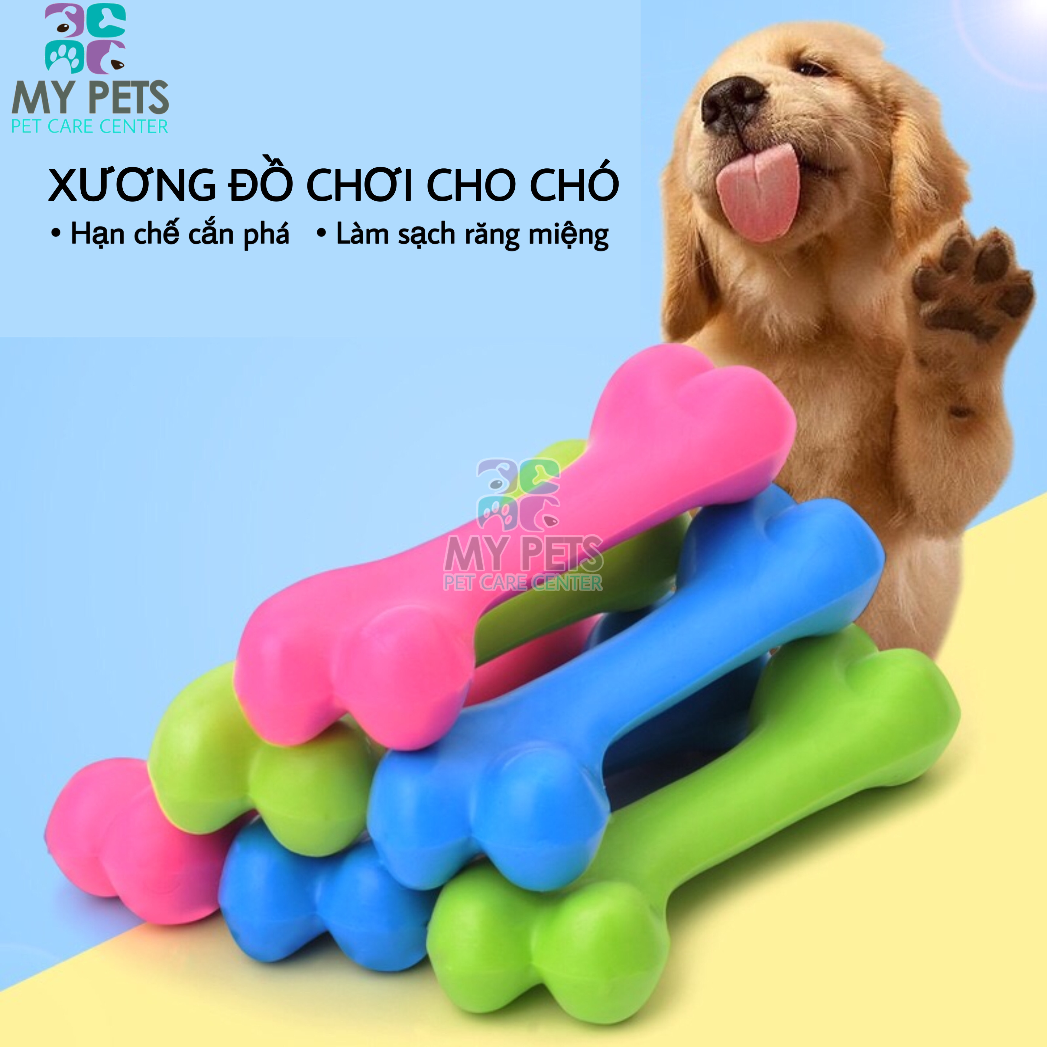 Đồ chơi xương gặm sạch răng cho chó mèo
