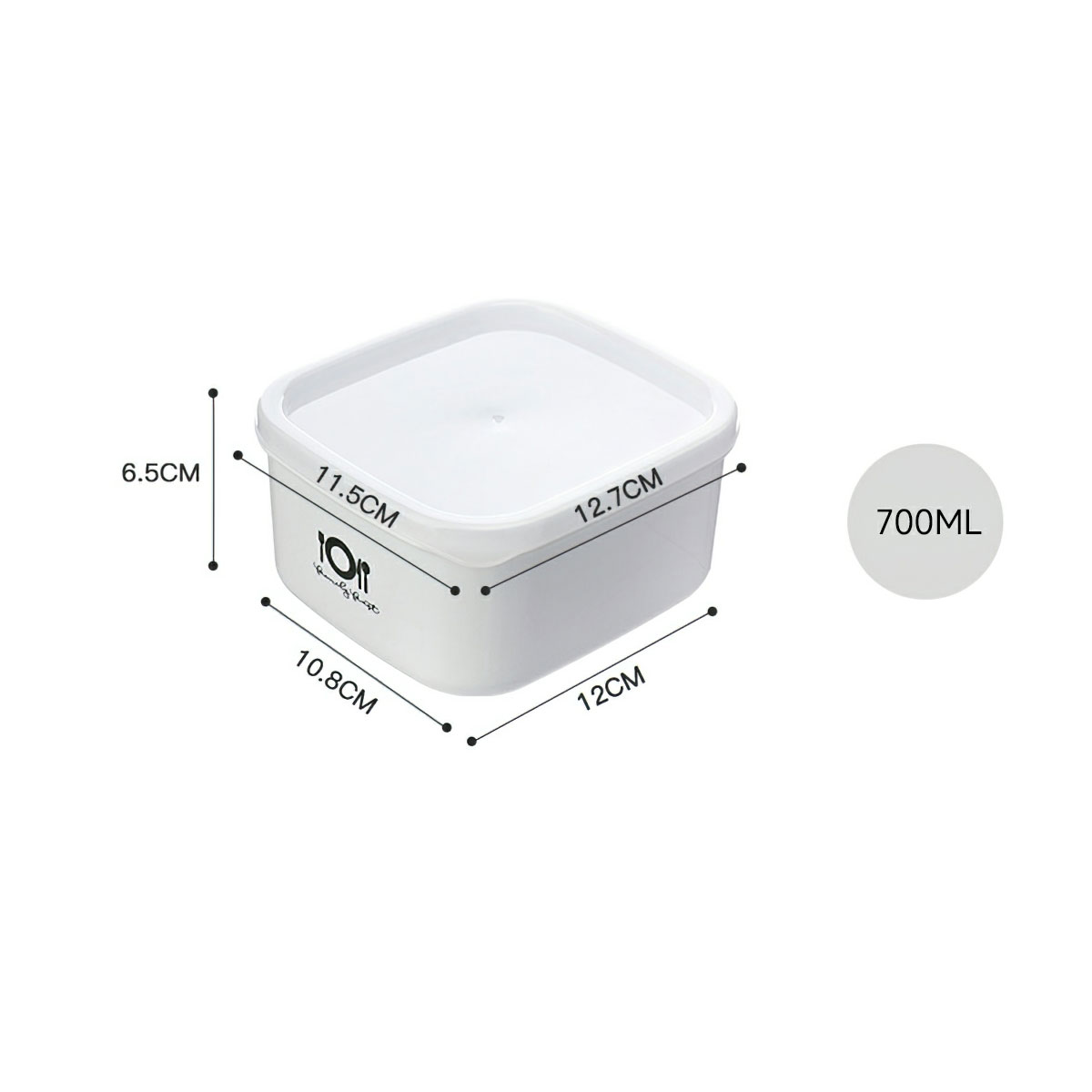 Refrigerator plastic food storage box, food storage freezer box made of high quality plastic and microwave safe