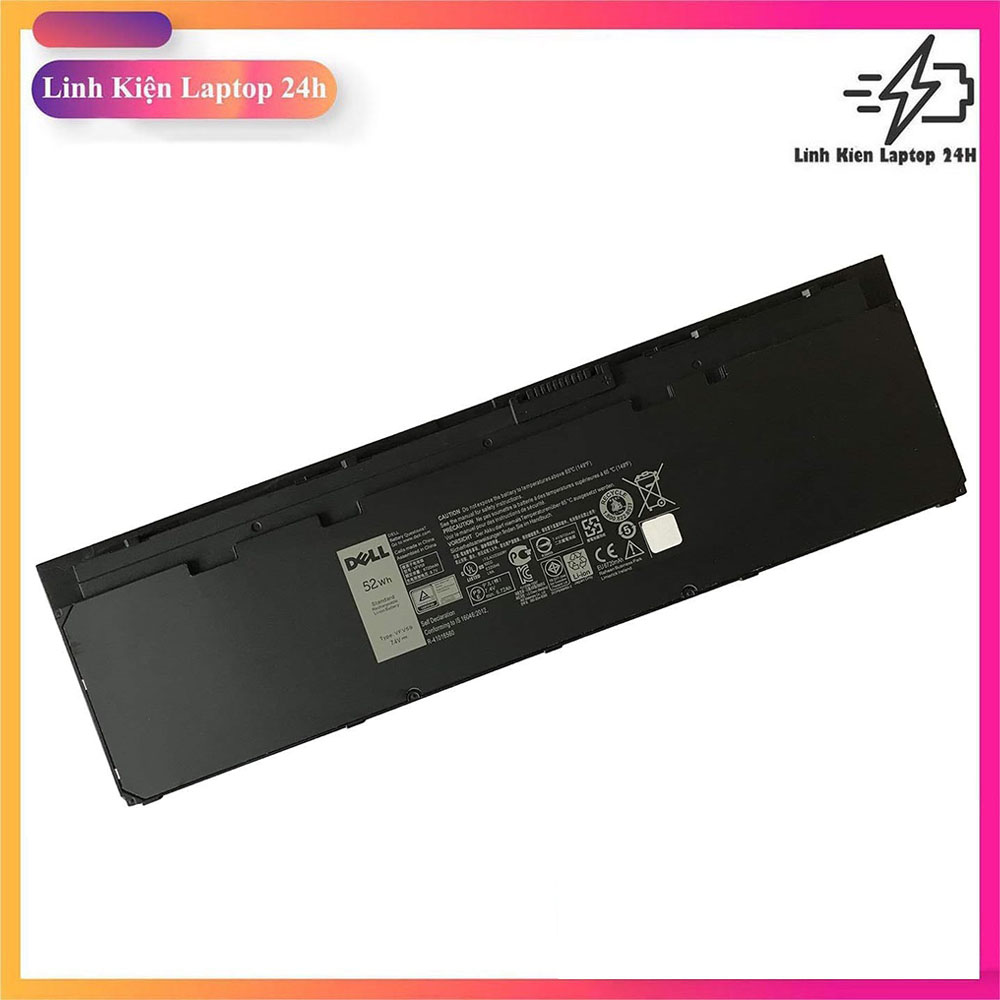 Pin laptop dell latitude e7250 e7240 7.6v 52wh, vfv59 wd52h kwffn j31n7