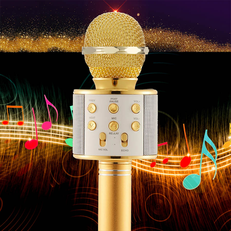 Micro Hát Karaoke - Mic Hát Không Dây Bluetooth