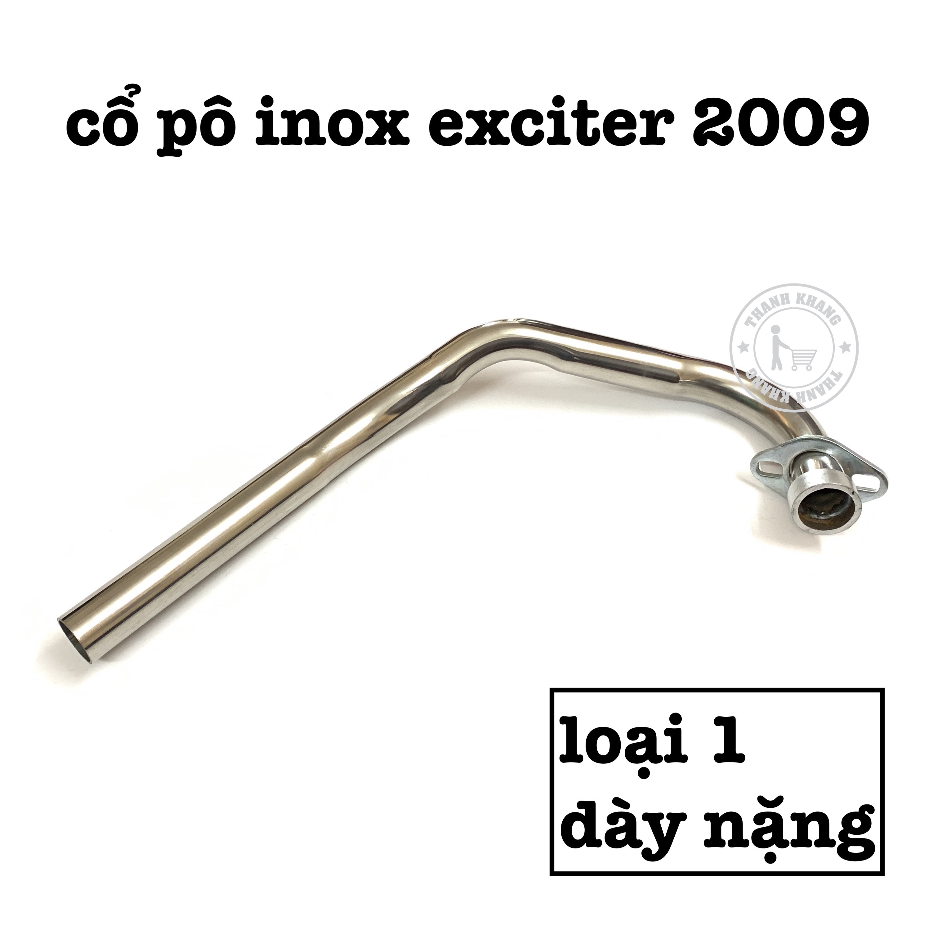 [HCM]Cổ pô exciter 2009 inox thanh khang CGV139