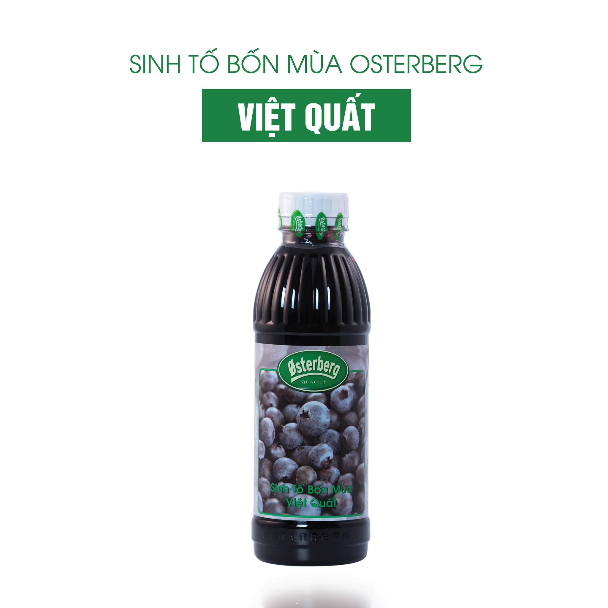 Mứt Việt Quất - Sinh tố bốn mùa osterberg vị Việt Quất chai 1L dùng làm sinh tố, sữa chua, cocktail