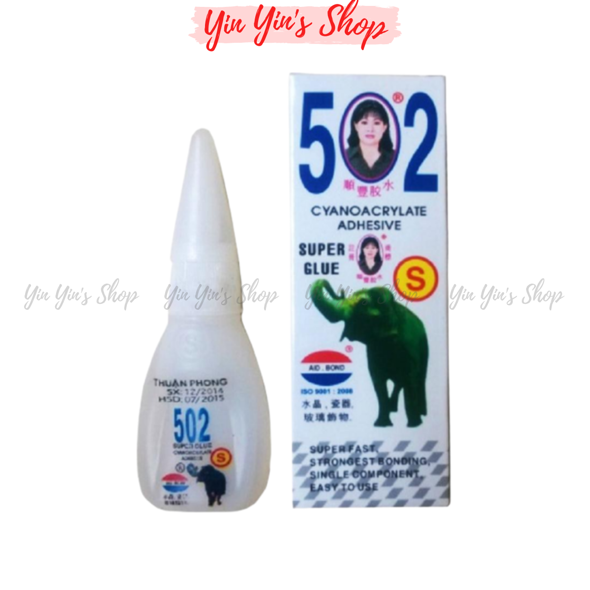 Combo 3 Chai Keo Dán 502 Con Voi Siêu Dính Đa Năng