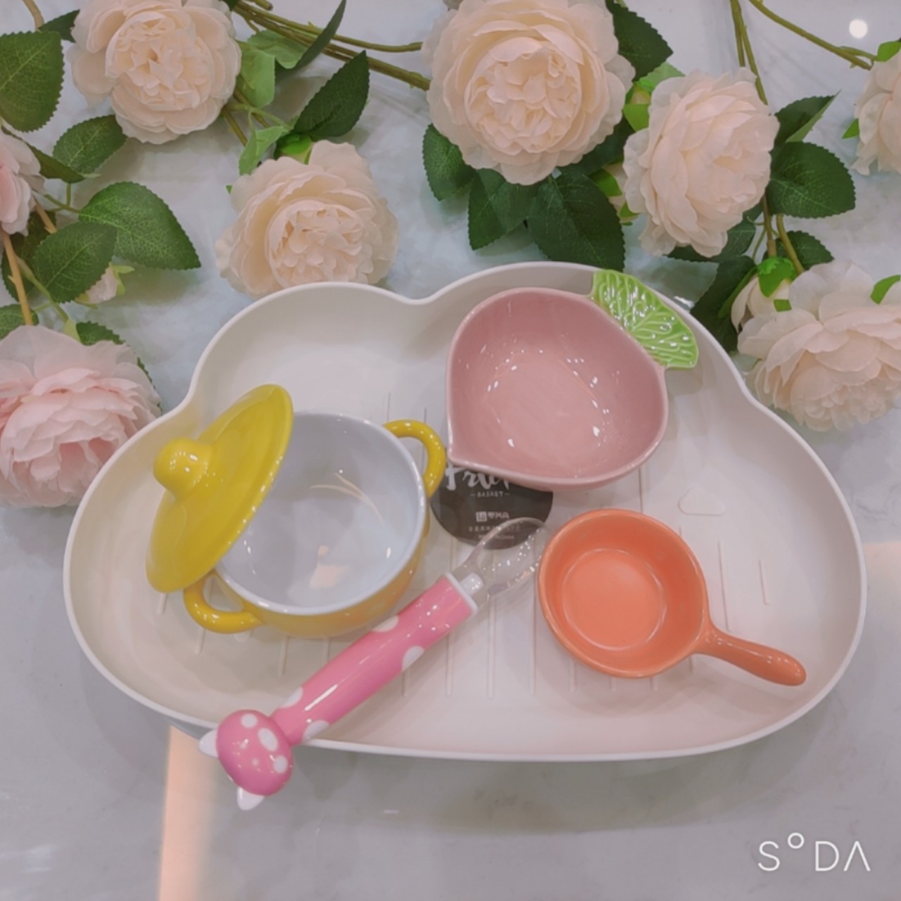 Set ăn dặm kiểu Nhật cho bé, dụng cụ ăn dặm xinh xắn