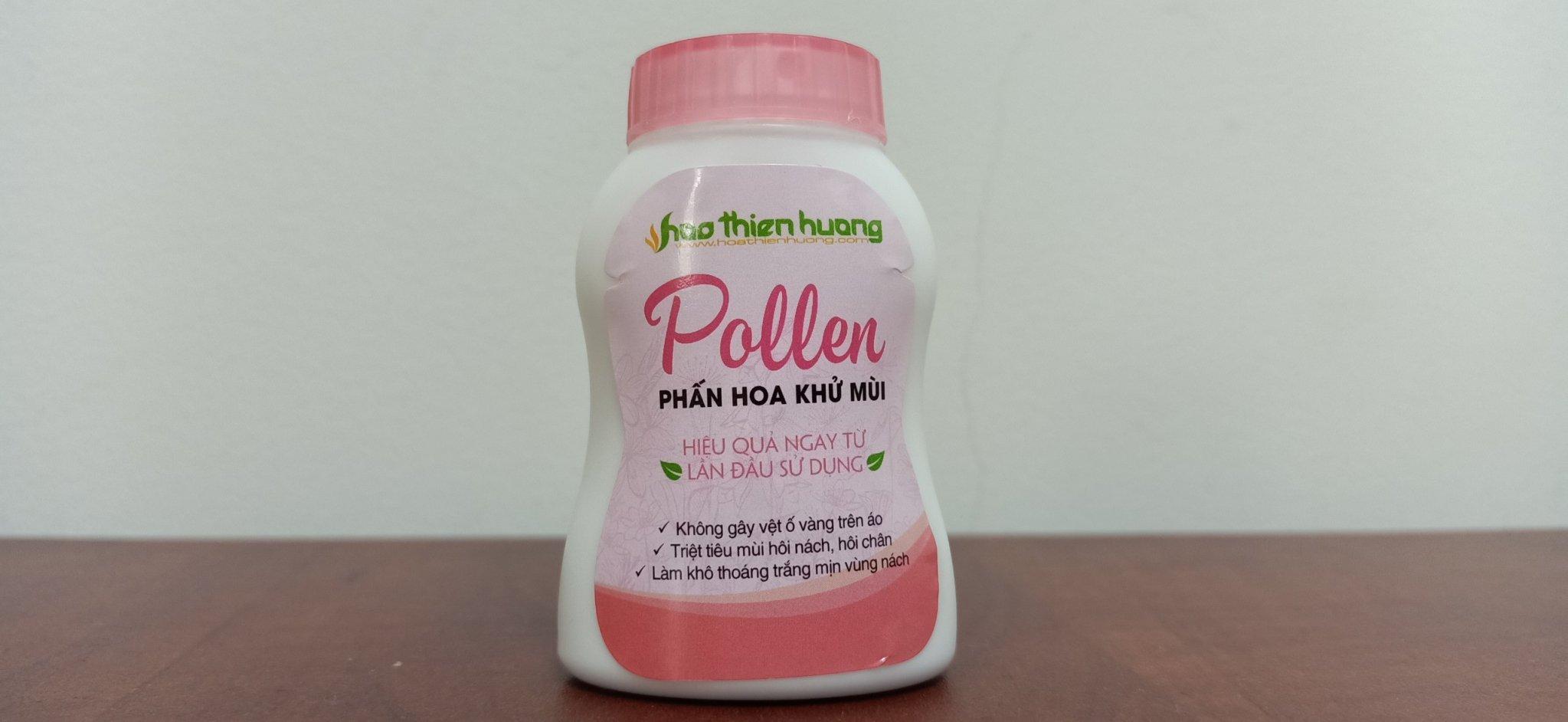 Phấn Pollen - Khử mùi hôi nách, hôi chân (dạng chai, mẫu mới)