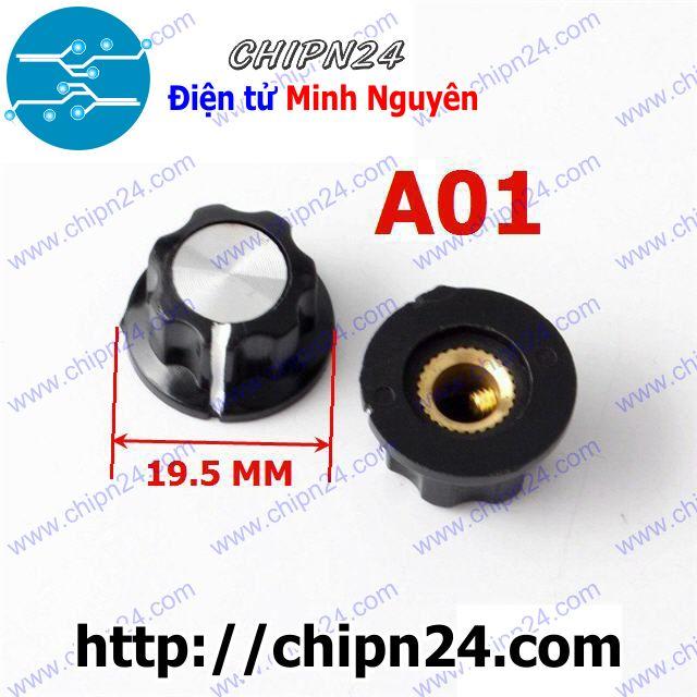 [2 cái] (F38) Nắp chụp Biến trở A01-20mm (Dùng cho Biến trở 2W WTH118 Tocos)