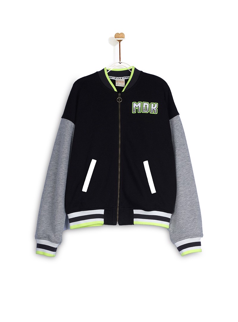 Áo Khoác Bé Trai M.D.K Contrast Color Printed Bomber Jacket