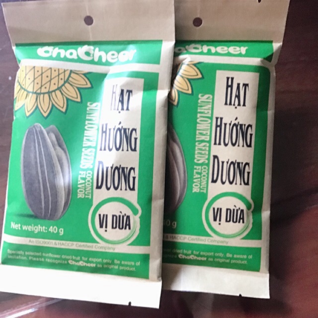 Combo 2 gói hạt hướng dương chacheer vị dừa
