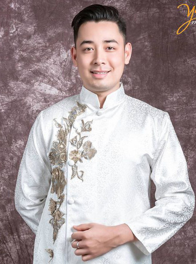 Rập Giấy TC023 - Áo dài Cách tân Nam (Tách từ TC022)